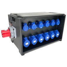 63a 3P to 63a 3P 6 x 32a 6 x 16a Rubber Distro